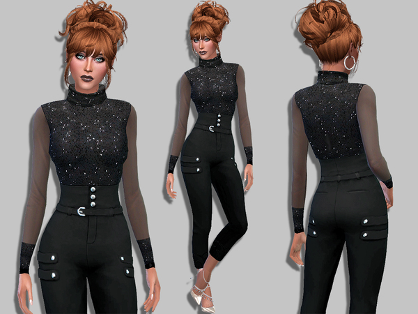 Sims 4 Sasha outfit by Simalicious at TSR