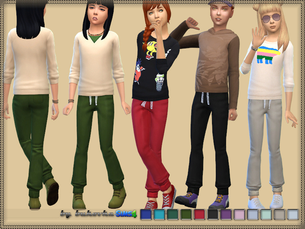 Sims 4 Knit Pants by bukovka at TSR