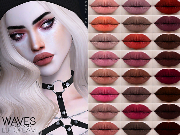 Sims 4 Waves Lipcream N170 by Pralinesims at TSR