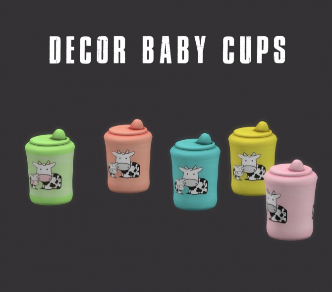 Decor Baby Cups at Leo Sims » Sims 4 Updates