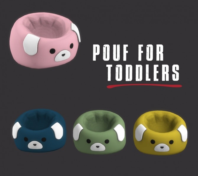 Sims 4 Toddler Poufs at Leo Sims