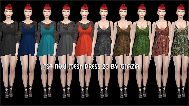 Sims 4 Dress 23 at All by Glaza