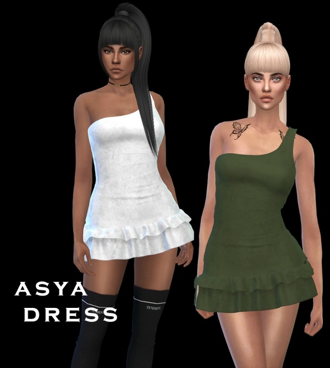 Sims 4 Asya dress (P) at Leo Sims
