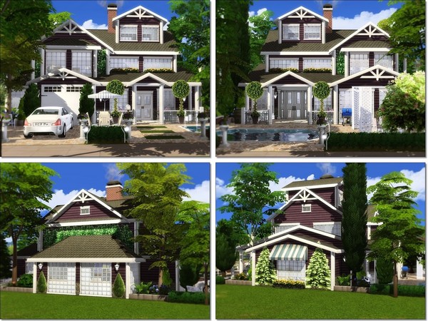 Sims 4 Ophelia house by MychQQQ at TSR