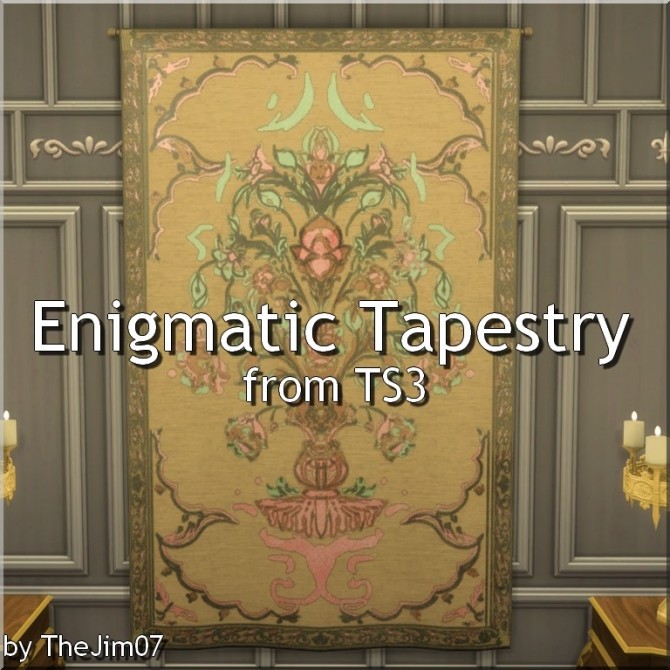 Sims 4 Enigmatic Tapestry from TS3 by TheJim07 at Mod The Sims