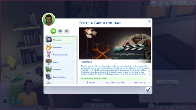 Filmmaker Career by kittyblue at Mod The Sims » Sims 4 Updates