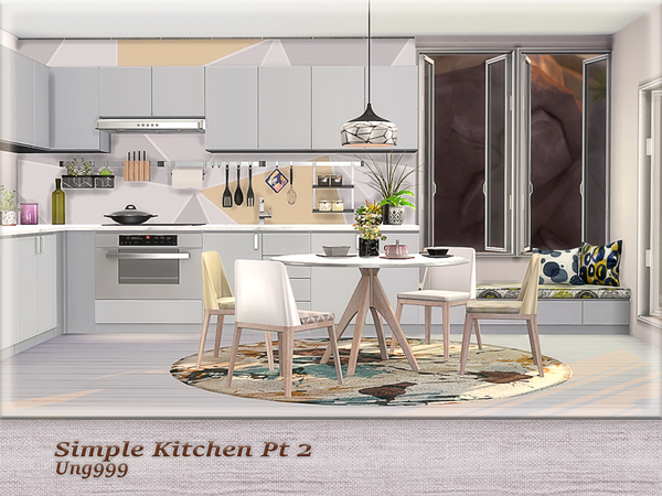 Sims 4 Simple Kitchen Pt.2 by ung999 at TSR