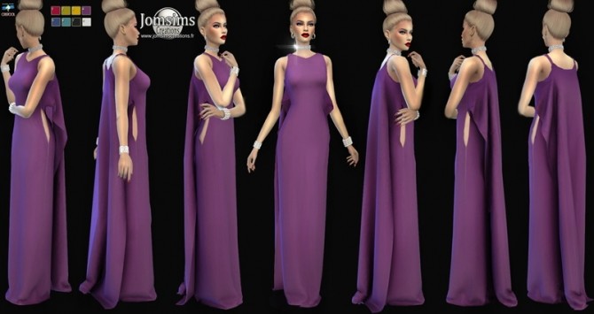 Sims 4 Wazedia dress at Jomsims Creations