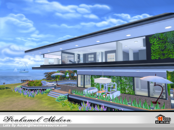 Sims 4 Ponkamol Beach house by autaki at TSR