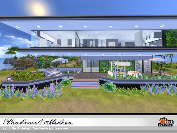 Sims 4 Ponkamol Beach house by autaki at TSR