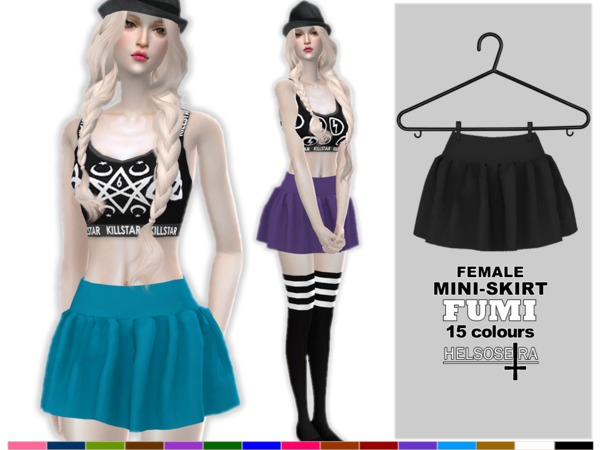 Sims 4 FUMI Mini Skirt FM by Helsoseira at TSR