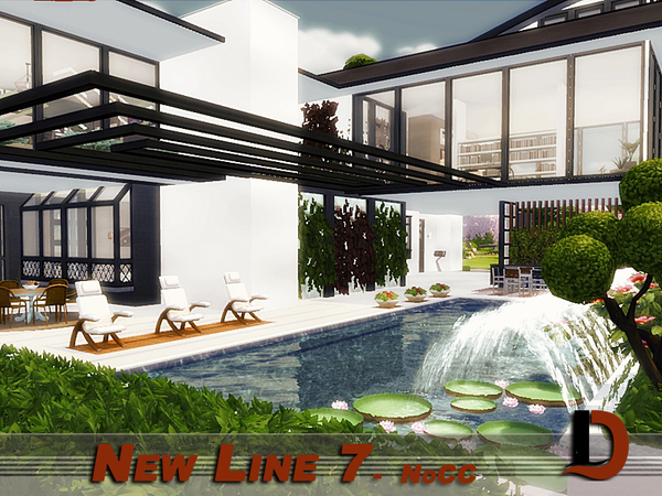 Sims 4 New Line 7 modern house by Danuta720 at TSR