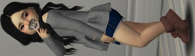 Sims 4 CHISAMI MINI STYLE MOCCASINS by Thiago Mitchell at REDHEADSIMS