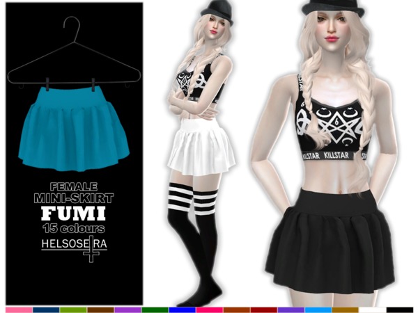 Sims 4 FUMI Mini Skirt FM by Helsoseira at TSR