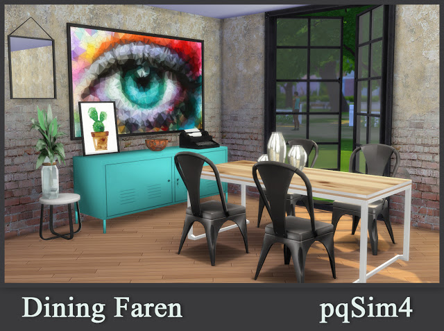 Sims 4 Faren dining at pqSims4