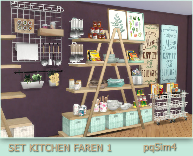 Sims 4 Set Faren Kitchen 1 at pqSims4
