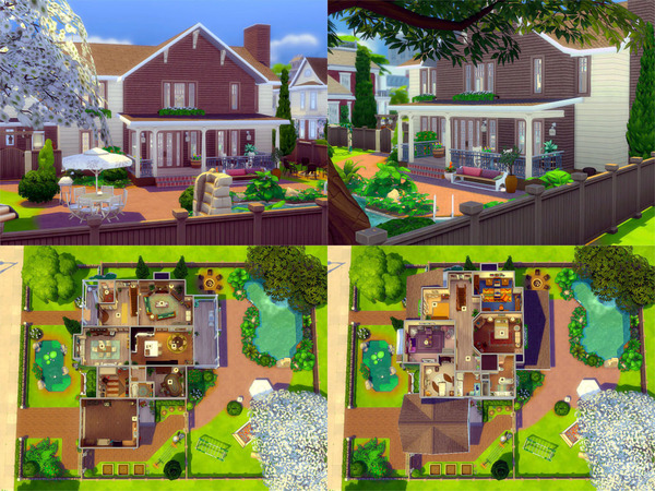 Sims 4 The Willow family home by sharon337 at TSR