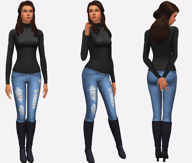 Sims 4 High Heel Boots at Simista