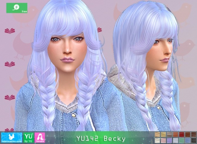 Sims 4 YU142 Becky hair at Newsea Sims 4