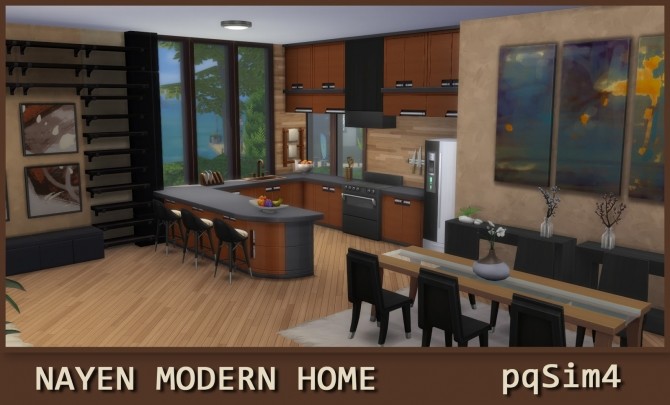 Sims 4 Nayen Modern Home at pqSims4
