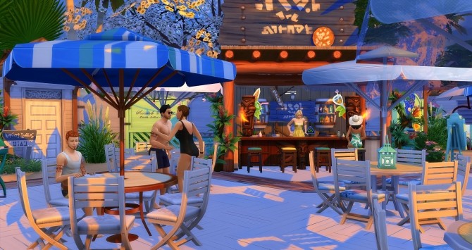 Sims 4 Aloha Resort Park by Angerouge at Studio Sims Creation