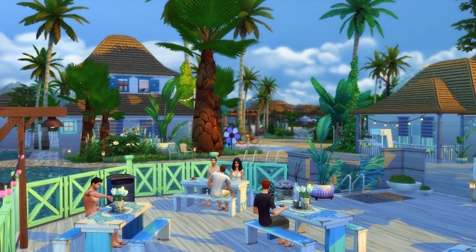 Sims 4 Aloha Resort Park by Angerouge at Studio Sims Creation