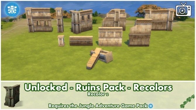 Sims 4 Unlocked Ruins Pack Jungle Adventure by Bakie at Mod The Sims