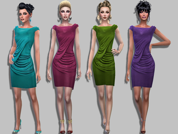 Sims 4 Dalya dress by Simalicious at TSR