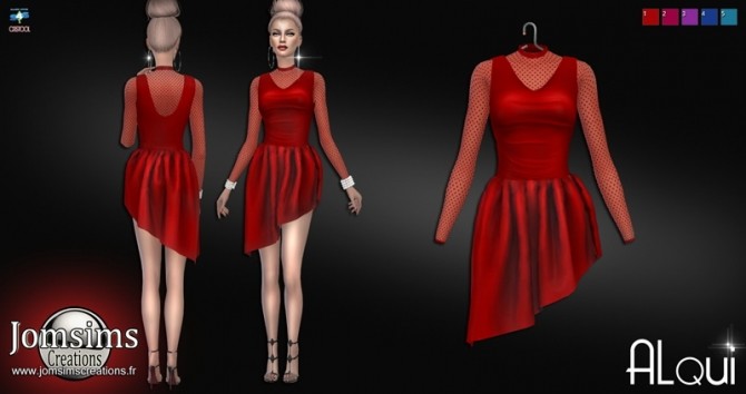 Sims 4 Alqui dress at Jomsims Creations