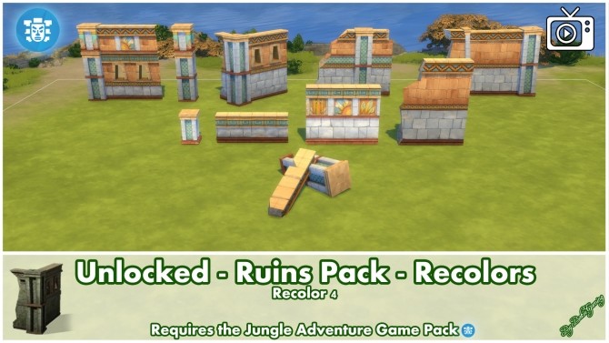 Sims 4 Unlocked Ruins Pack Jungle Adventure by Bakie at Mod The Sims