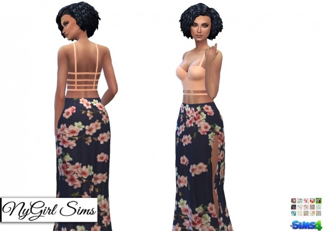 Sims 4 Two Piece Sundress with Cage Tank at NyGirl Sims