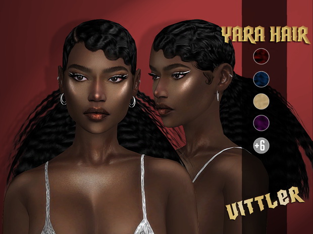 Sims 4 Yara Hair at Vittler Universe