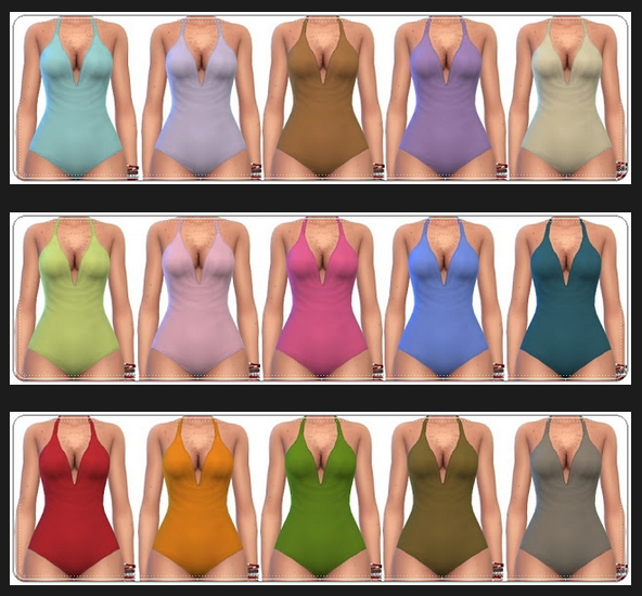 Sims 4 Hanna swimsuits at Annett’s Sims 4 Welt