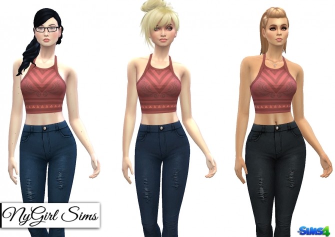 Sims 4 High Waist Skinny Jeans at NyGirl Sims