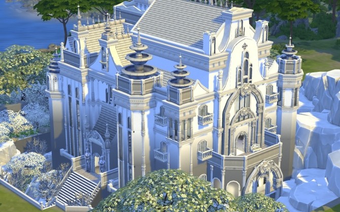 Sims 4 Snow Palace by catdenny at Mod The Sims