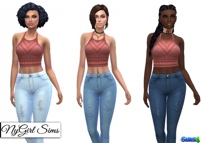 Sims 4 High Waist Skinny Jeans at NyGirl Sims