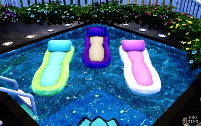Sims 4 Pool Lounger TS3 To TS4 at MSQ Sims