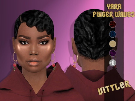 Yara FingerWaves hair at Vittler Universe
