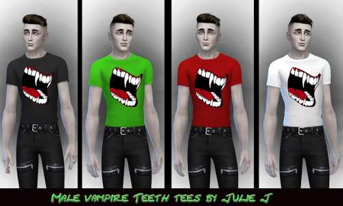 Sims 4 Vampire Tees M at Julietoon – Julie J