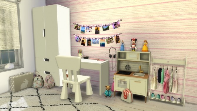Sims 4 GIRLS BEDROOM Family House at MODELSIMS4