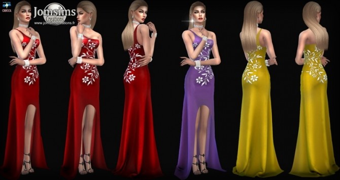 Sims 4 Gaellia dress at Jomsims Creations
