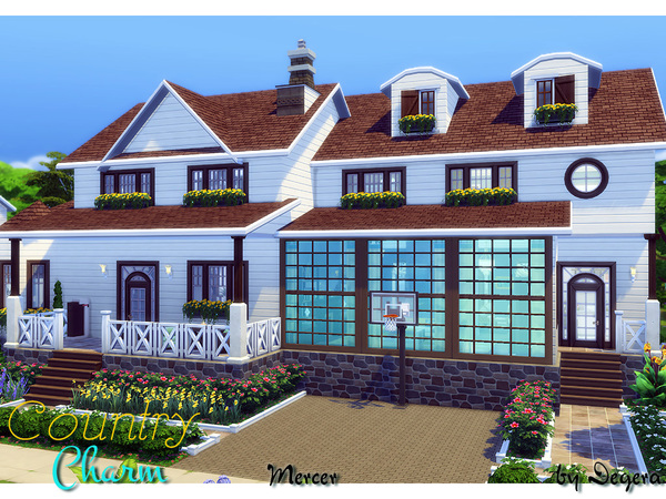 Sims 4 Mercer house by Degera at TSR