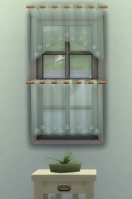 Sims 4 Bistro curtains 1 round cut by mammut at Blacky’s Sims Zoo