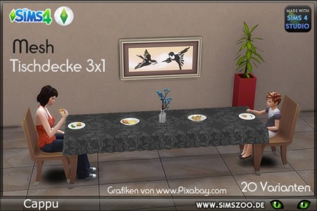 Tablecloth 3×1 by Cappu at Blacky’s Sims Zoo