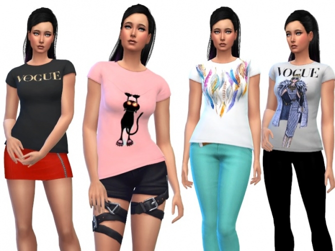 V shirts at Louisa Creations4Sims » Sims 4 Updates