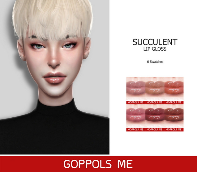 Sims 4 GPME Succulent Lip Gloss at GOPPOLS Me