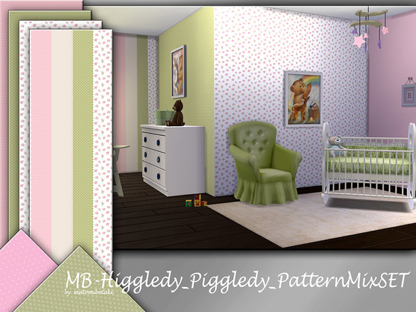 Sims 4 MB Higgledy Piggledy Pattern Mix SET by matomibotaki at TSR