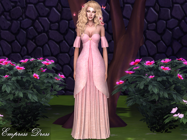 Sims 4 Empress Dress by Genius666 at TSR