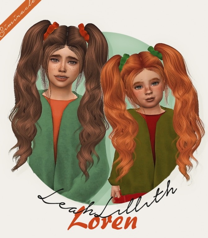 Sims 4 LeahLillith Loren hair conversion at Simiracle