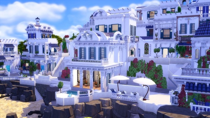 Sims 4 Santorini Greece at Akai Sims – kaibellvert